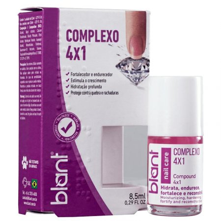 Base Fortalecedora Endurecedora De Unhas Blant Complexo 4x1