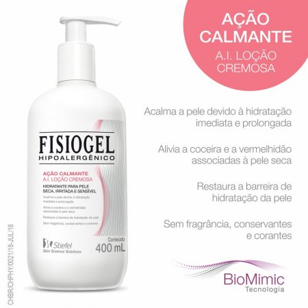 Fisiogel AI Loção Hidratante Calmante Pele Sensível 400ml Stiefel
