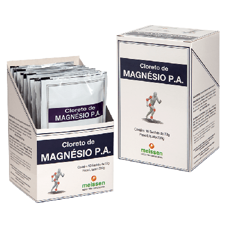 Cloreto de Magnésio P.A. 500mg 10 Sachês 33g Meissen
