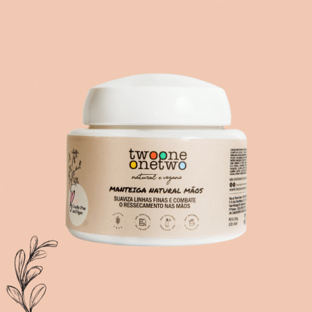 Manteiga Natural Mãos Karité e Picão Preto Twoone Onetwo Natural Vegana