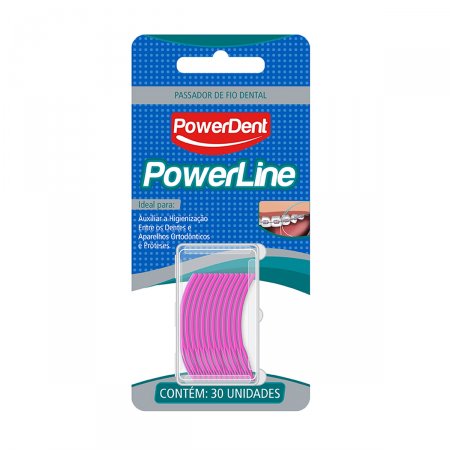 Passador de Fio Dental PowerLine com 30 Unidades