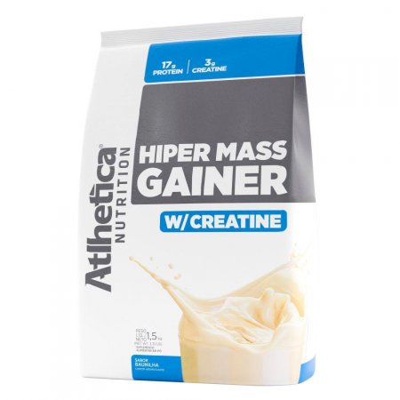 Hiper Mass Gainer com Creatina Baunilha 3kg Atlhetica Nutrition
