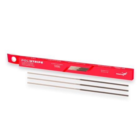 Tira De Poliéster Polistripe Monoface com 50 Unidades - American Burrs Tira De Poliéster Polistripe Monoface Médio/Fino 2,5mm com 50 - American Burrs