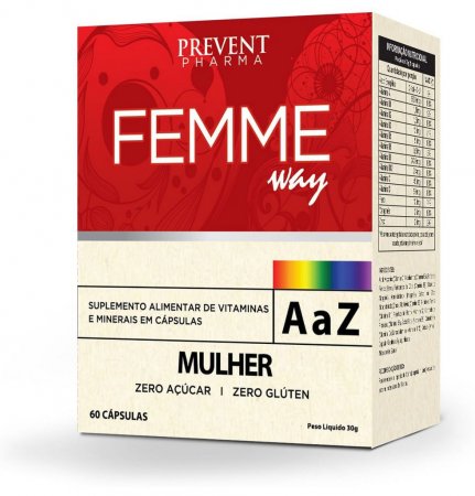 Femme Way Mulher A/Z 60 cáps - Prevent Pharma