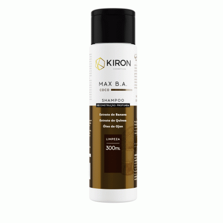 Shampoo de Coco MAX B.A. Reconstrução Profunda Kiron Cosméticos 300ml