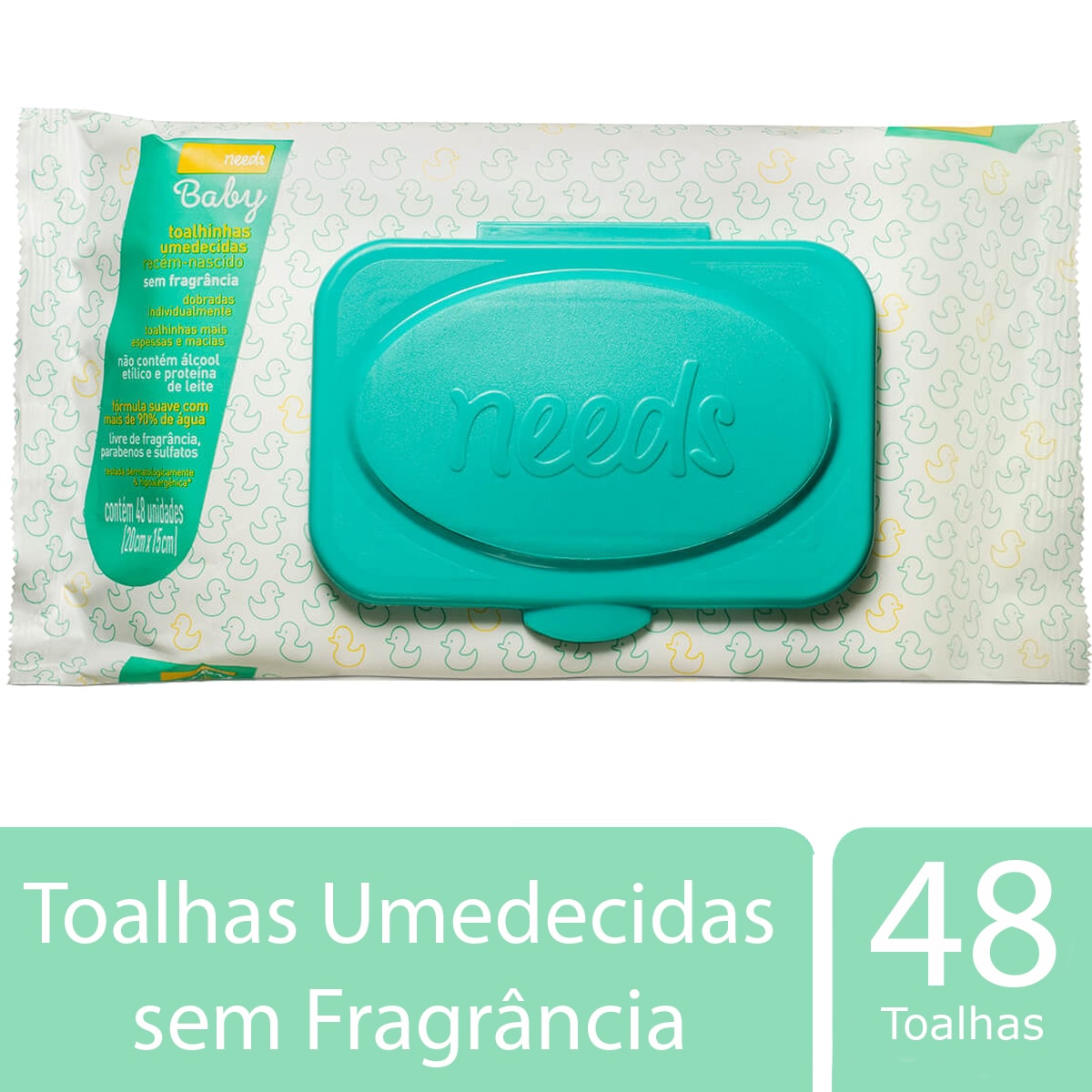 Needs Baby Toalhas Umedecidas com Tampa Recém Nascido