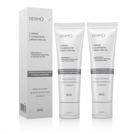 Combo 2x Creme Para Clarear Virilha Axilas E Coxa Com Mancha Escura 60g