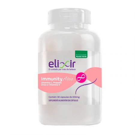Immunity Ative Elixir 650mg com 30 cápsulas