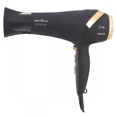 Secador de Cabelos Britânia BSC3200 Gold Tourmaline Íon 127V