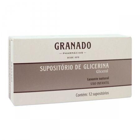 Supositório de Glicerina Infantil Granado com 12 unidades