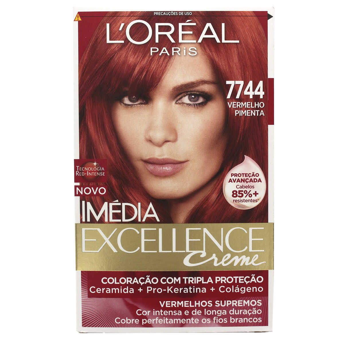 Coloração Imédia Excellence Creme N°7744 Vermelho Pimenta