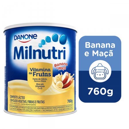 Composto Lácteo Danone Milnutri Sabor Vitamina de Frutas com 760g