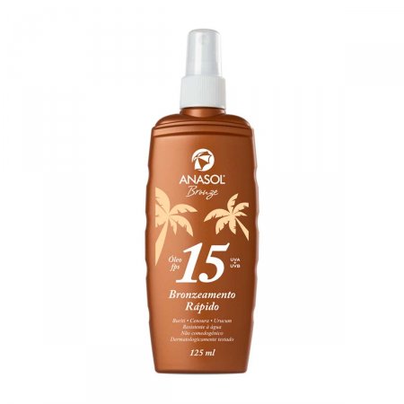 Óleo Bronzeador Anasol Bronze FPS15 com 125ml