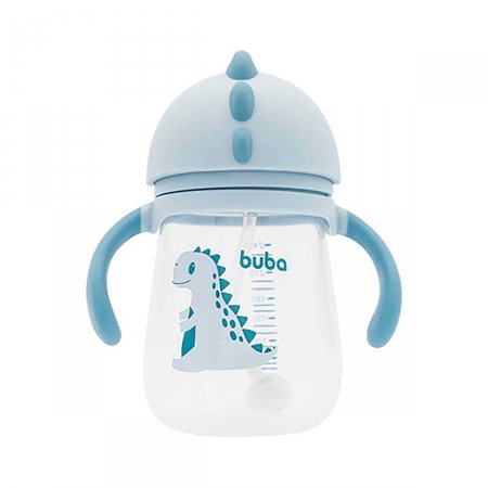 Copo com Alça Buba Baby Dino Azul com 240ml
