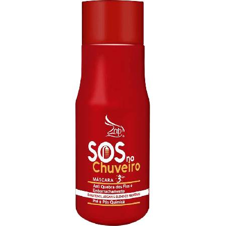 Máscara Zap SOS no Chuveiro Socorro Capilar Antiemborrachamento 300ml