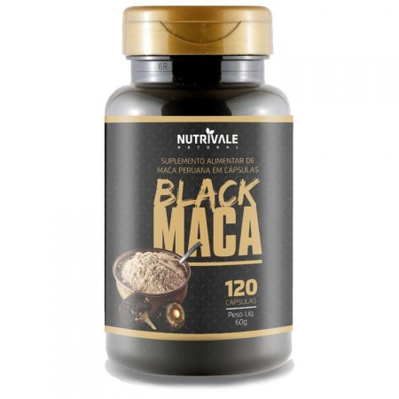Black Maca Peruana Negra 120 cápsulas - Nutrivale