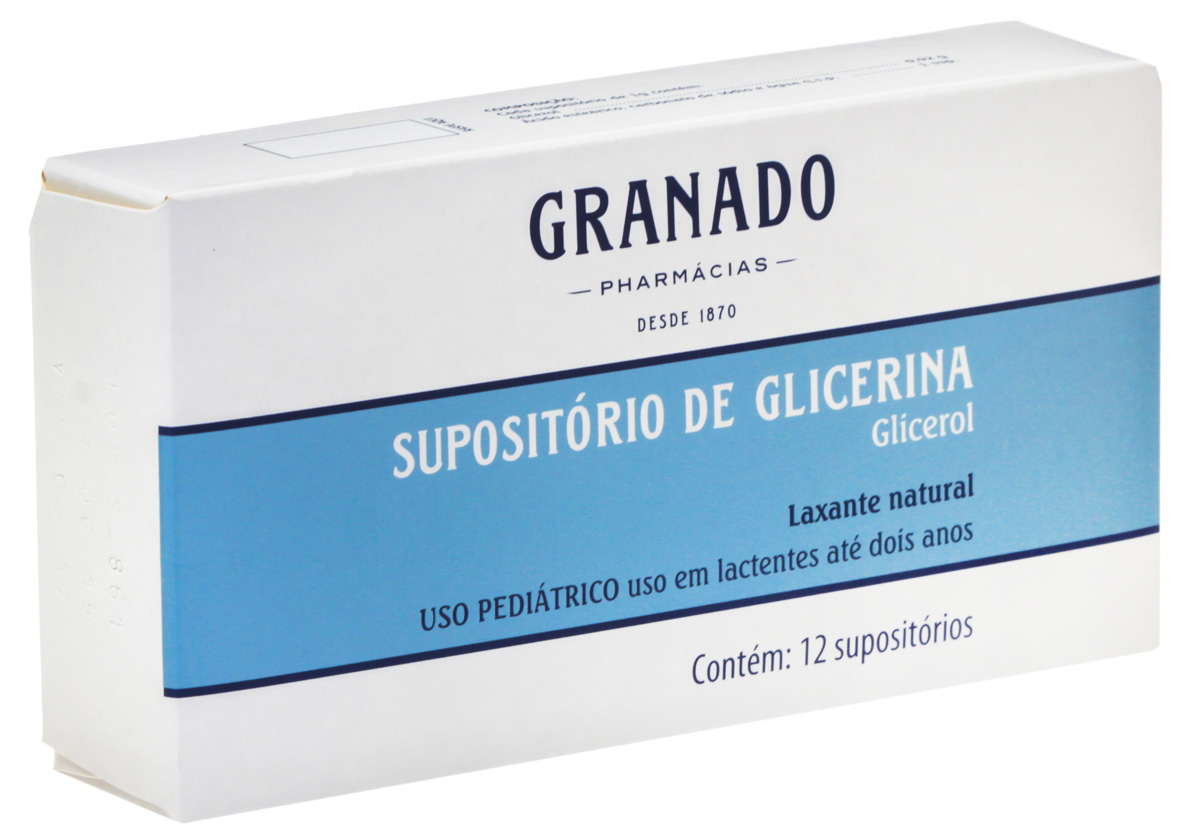 Supositório De Glicerina Granado Lactentes 12 Unidades