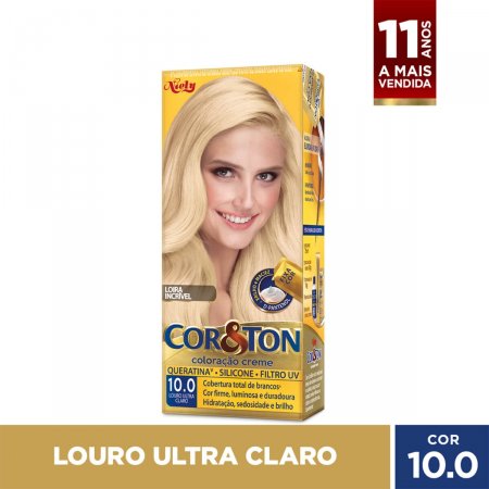 Tintura Cor&Ton Niely 10.0 Louro Ultra Claro com 1 Unidade