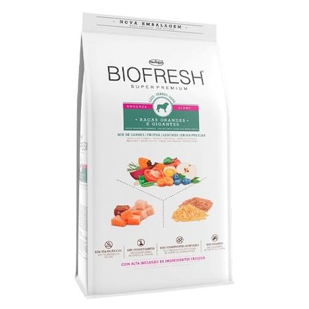 Ração Hercosul Biofresh Para Cães Adultos Light de Raças Grandes-15Kg