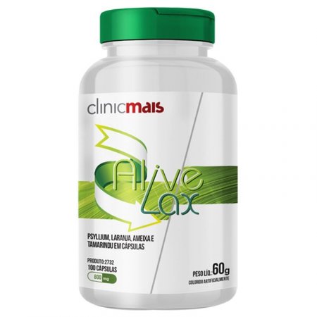 Alive Lax Fibras Chá Mais 100 cápsulas