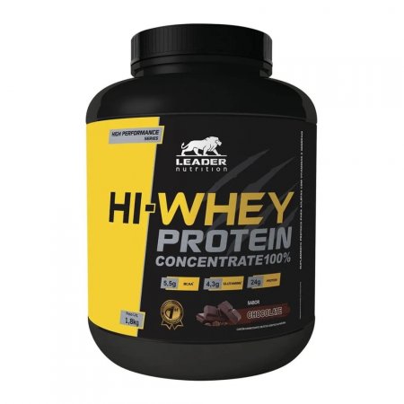 Hi-Whey Protein Concentrate 100% Chocolate 1.8kg Leader Nutrition