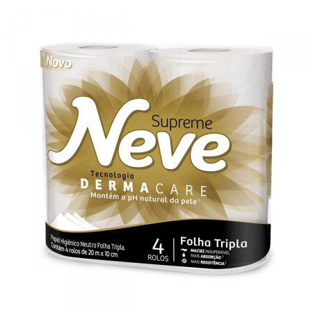 Papel Higiênico Neve Supreme com 4 rolos