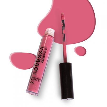 Batom Líquido Adversa Matte Vegano Coleção #MandaNudes Cor Sextou 4ml