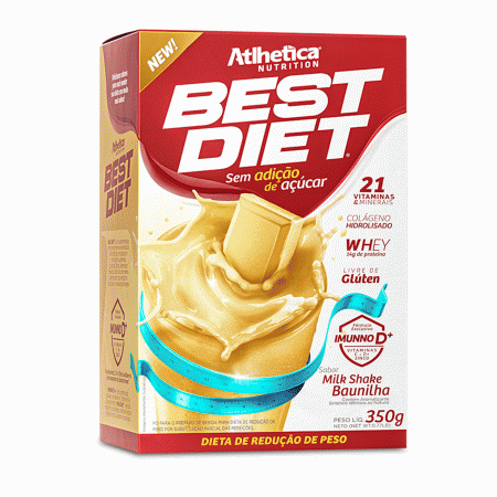 Best Diet Milk Shake Baunilha 350g - Atlhetica