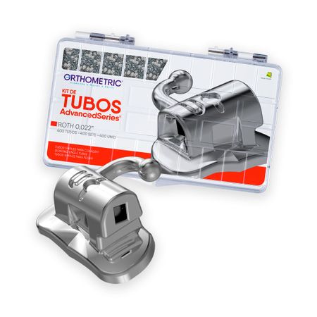 21.02.1147 Kit Tubos Advanced Roth 0,022 Colagem Simples  - Orthometric