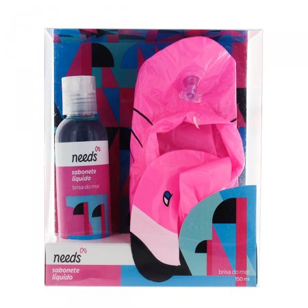 Kit Boia Flamingo para Copo + Sabonete Líquido Needs