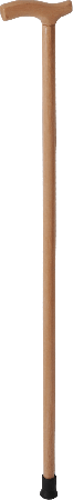 Bengala de Madeira Tradicional Natural com cordão T04 Indaiá