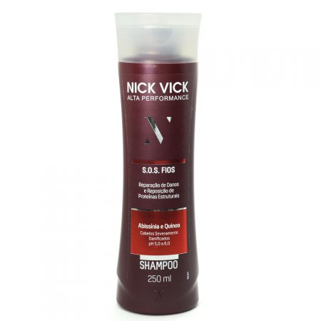 Shampoo Sos, Nick & Vick, Preta, 250ml