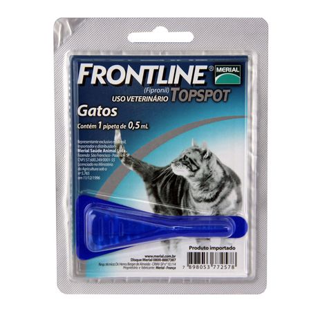 Frontline Top Spot Gatos Merial Antipulgas e Carrapatos