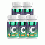 5 Vitamina C 100% Idr 60 Capsulas 500mg Natural - Linduras