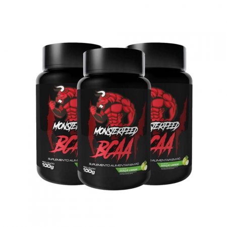 3X BCAA EM PÓ (100g) - Maçã Verde