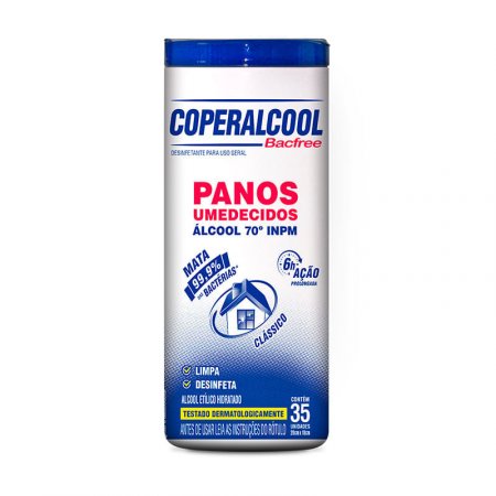 Panos Umedecidos Clássicos 70° Coperalcool INPM 292g