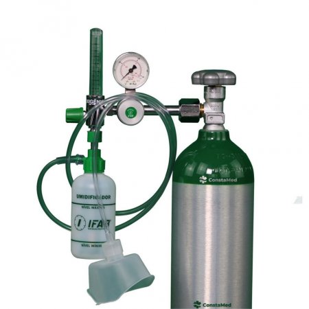 Kit Oxigênio Portátil 3 Litros Alumínio (SEM CARGA)