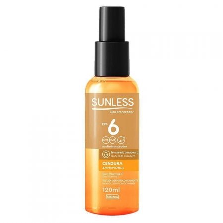 Bronzeador Cenoura Óleo Sunless Fps6 120ml