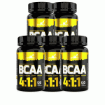 Bcaa 4:1:1 Natural 5 Unidades C/120 Cáps 500mg - Linduras