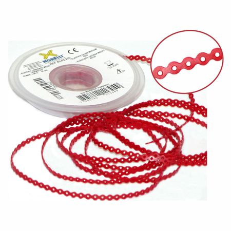 60.05.210 Elástico Corrente Médio Vermelho 1,5m - Morelli