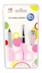 Kit Infantil Para Unhas, Pais E Filhos, Rosa
