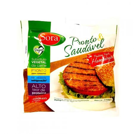 Proteína Vegetal Hambúrguer Sora 200g