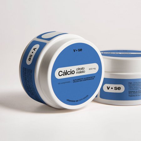 Cálcio Citrato Malato 600mg Vitamine-se com 30 Comprimidos