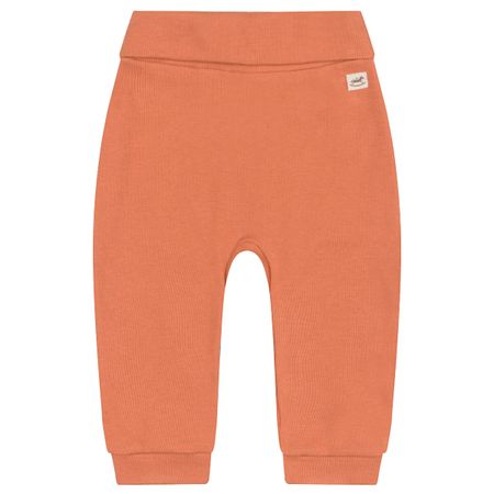 Calça (mijão) em Algodão Sustentável Cornalina Clara Nature - Up Baby 43564-161340 CALCA EM RIBANA CANELADA NATURE CORNALINA CLARA-M