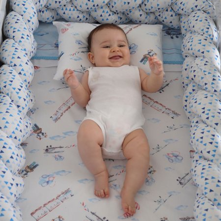 Trança para Berço + Peseira Baby Joy Trends - Brilha no Escuro - Masculino