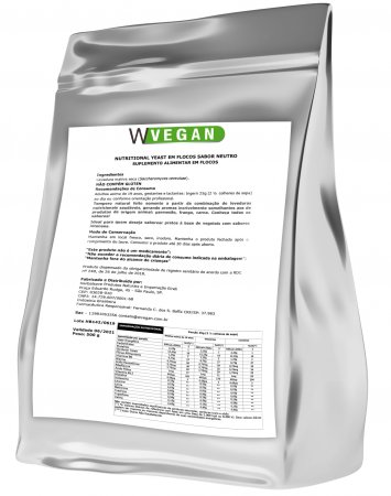 Nutritional Yeast WVegan Sabor Parmesão Embalagem Refil 500g