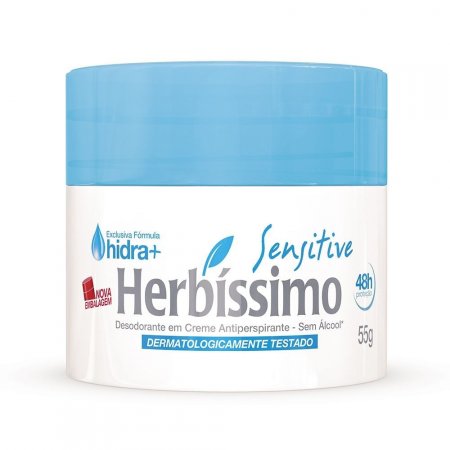 Desod. Creme Herb. Sensitive 55 Gr, Herbissimo