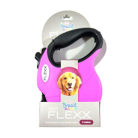 Guia Retrátil Flexx Rosa - The Pets Brasil Guia Retrátil Flexx Rosa G - The Pets Brasil