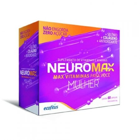 Neuromax Mulher Ecofitus Vitaminas Colágeno 60cp
