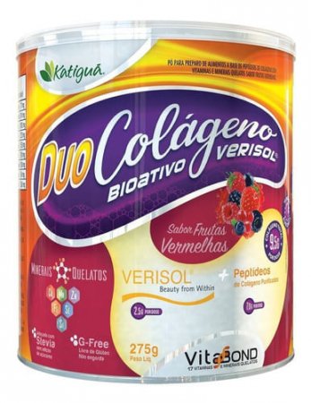 Colageno Hidrolisado Em Pó Verisol Duo 2 Em 1 275g - Katigua - A